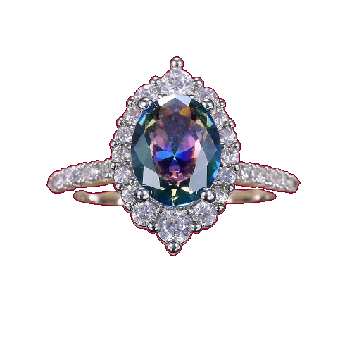 Moissanite Cocktail Ring