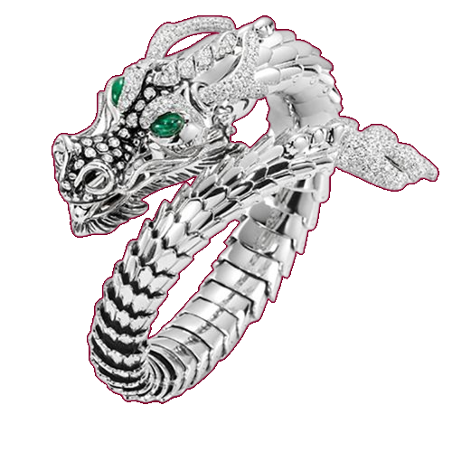 Stainless Steel Tibetan Silver Animal Dragon