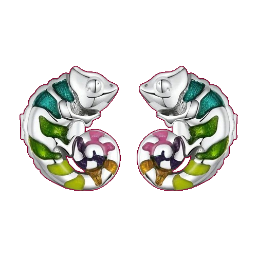 Chameleon Stud Earrings
